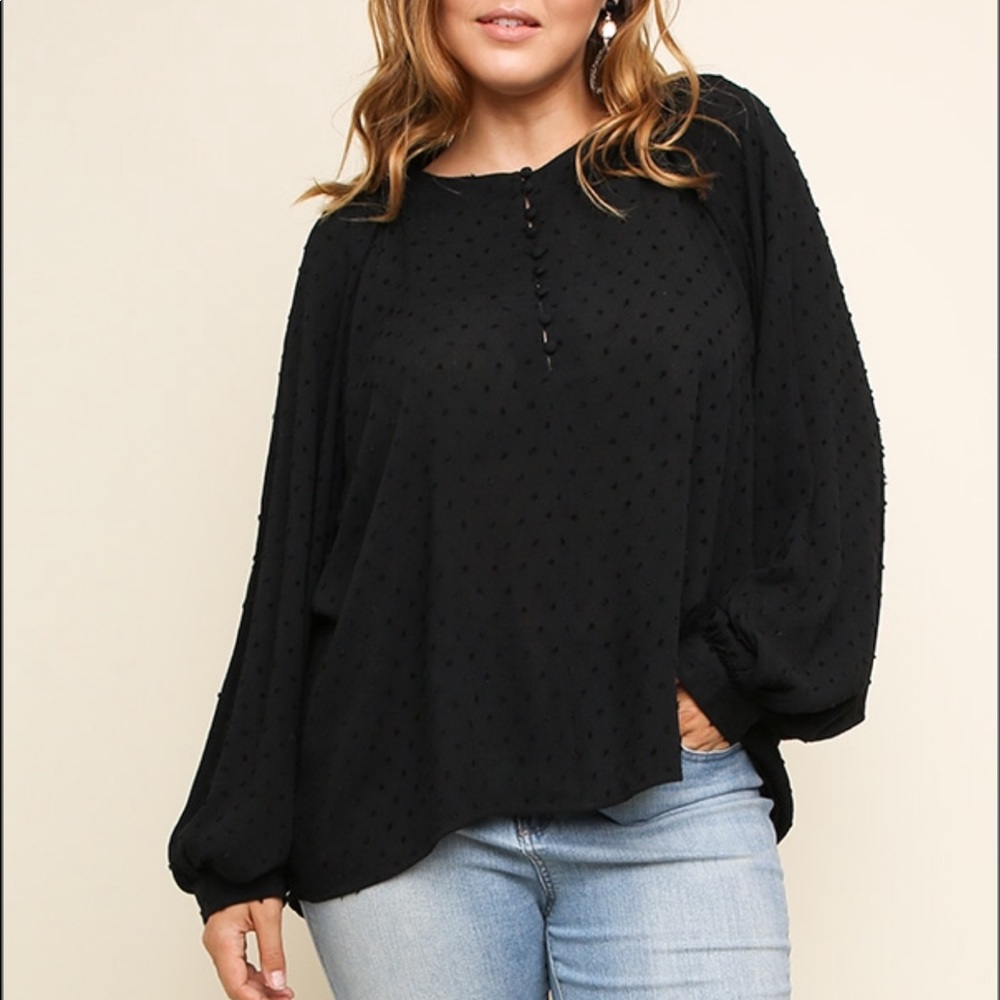 Plus Umgee Textured Top